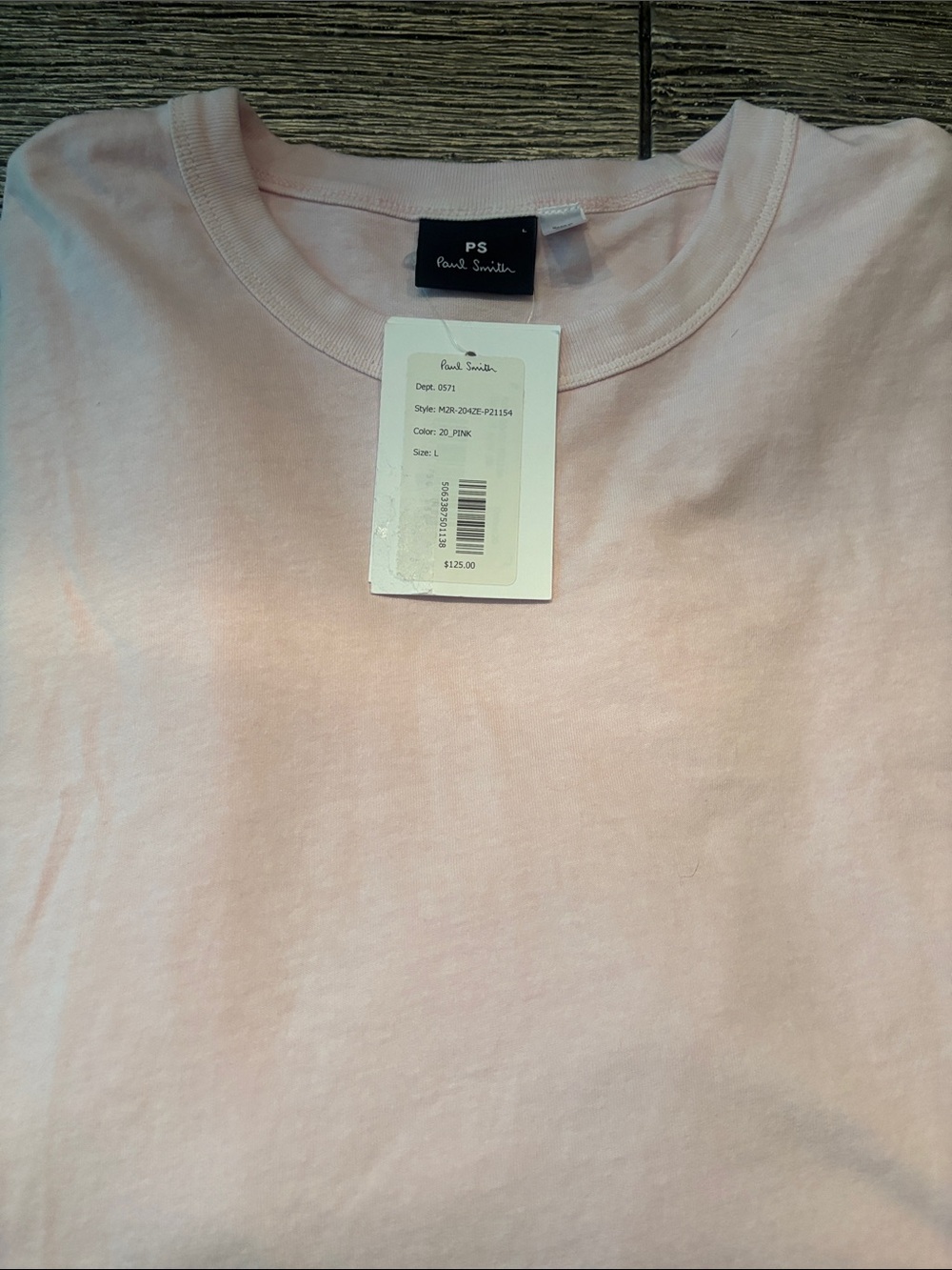 Paul Smith Light Pink Short-Sleeve Crew T-Shirt